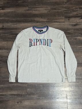 RIPNDIP Embroidered Logo Long Sleeve Shirt